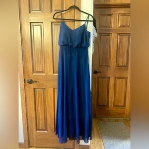 Birdy Grey Navy Blue Formal Bridesmaid Prom Dress small